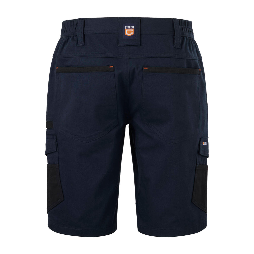 Citeco Navy Cotton Stretch Cargo Mid Shorts - Image 9 of 13