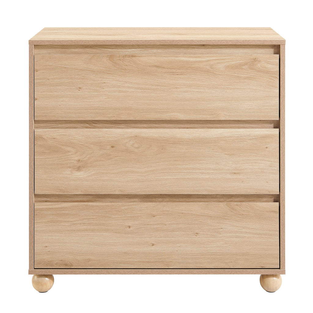 Astin Sinclair 800 x 400 x 800mm Oak Harper 3 Drawer Chest - Image 4 of 7