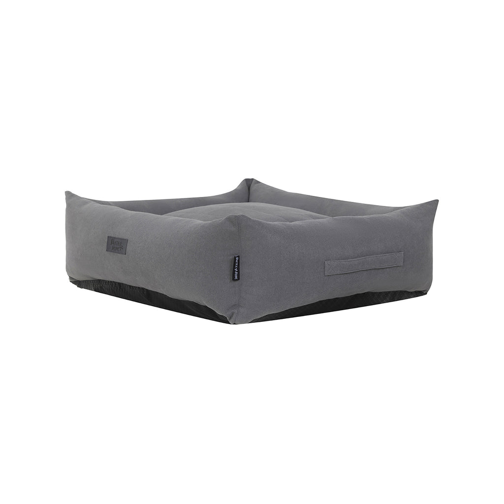 Baxter Bone Grey Small Sofa Style Fabric Bolster Bed - Image 9 of 9
