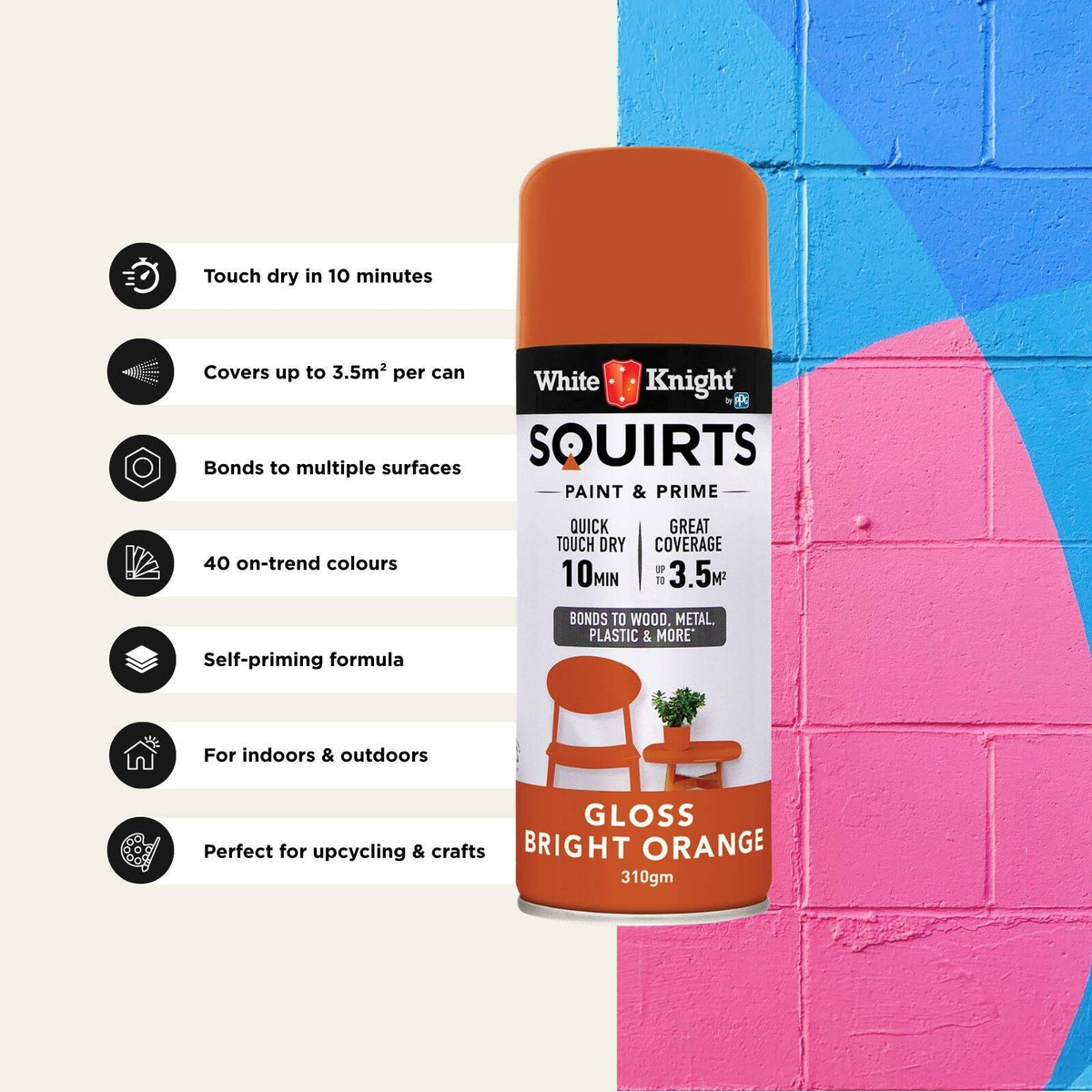 White Knight 310g Squirts Spray Paint - Image 179 of 205