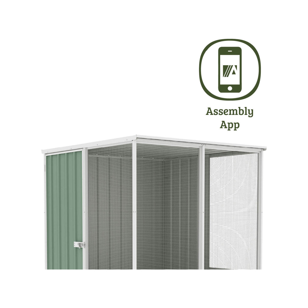 The Organic Garden Co 1.52 x 1.52 x 1.8m Pale Eucalypt Chicken Coop - Image 8 of 10