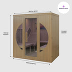 Wellness Haven Deluxe Relax 2 Person Infrared Sauna - Image 3 of 8