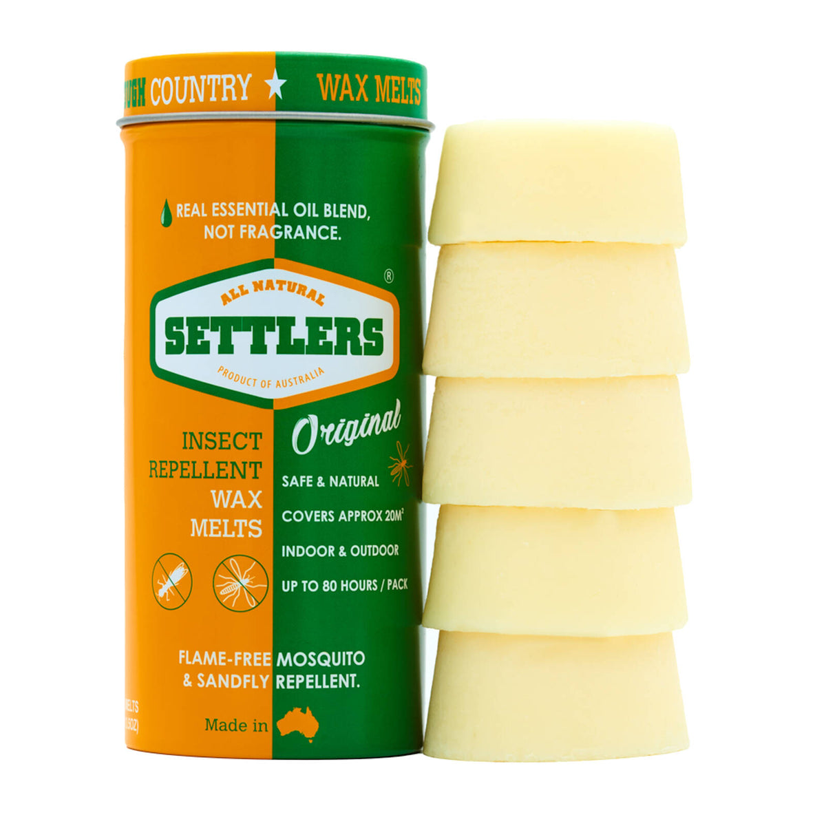 Settlers 100g Soy Wax Melts Essential Oil Insect Repellent - 5 Pack - Image 2 of 2