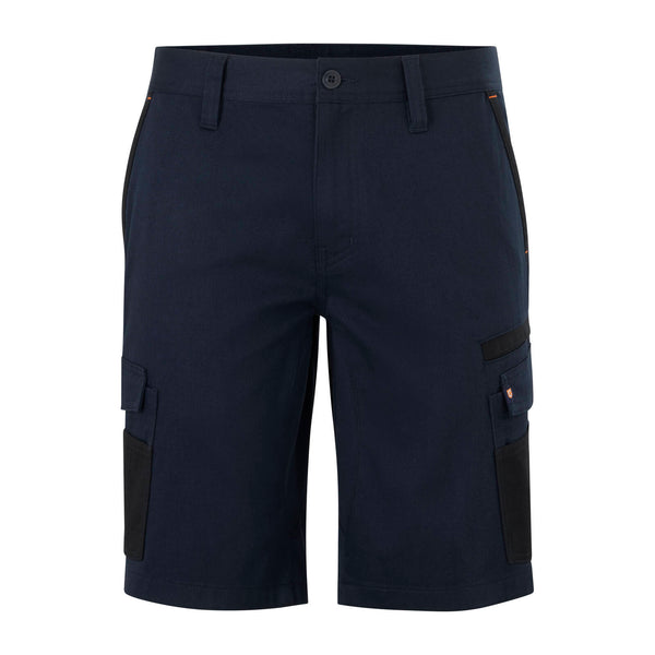 Citeco Navy Cotton Stretch Cargo Mid Shorts