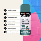 White Knight 310g Metallic Gloss Squirts Spray Paint - Image 4 of 25
