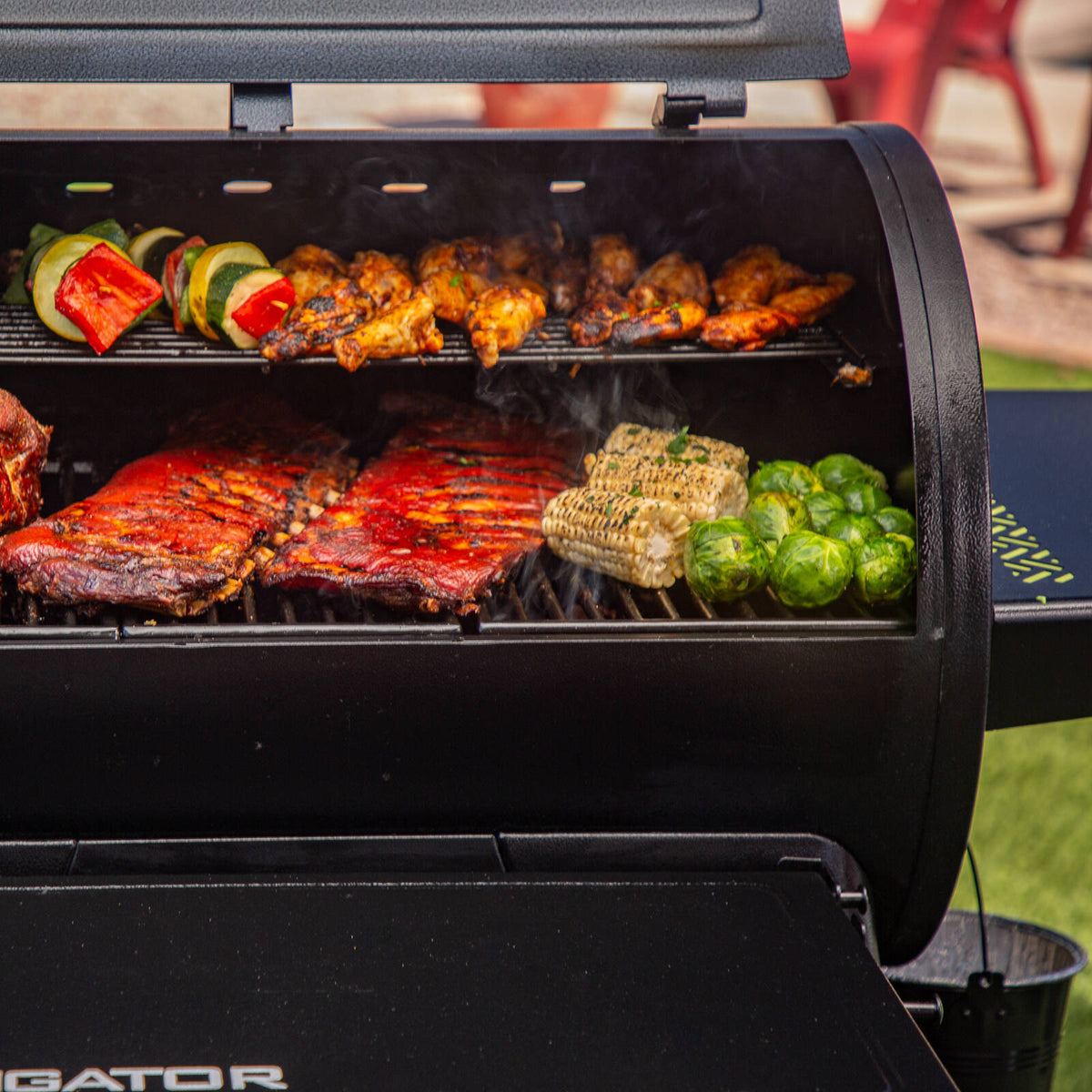 Pellet Smoker Pitboss 850 Navigator With Cover - Image 8 of 8