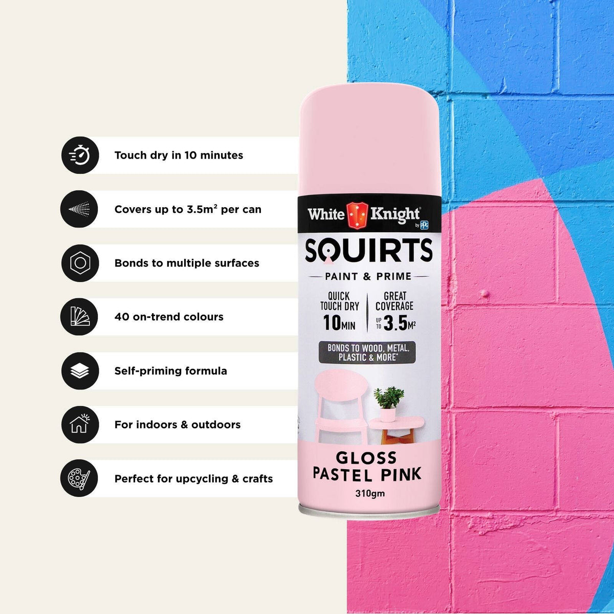 White Knight 310g Squirts Spray Paint - Image 23 of 205