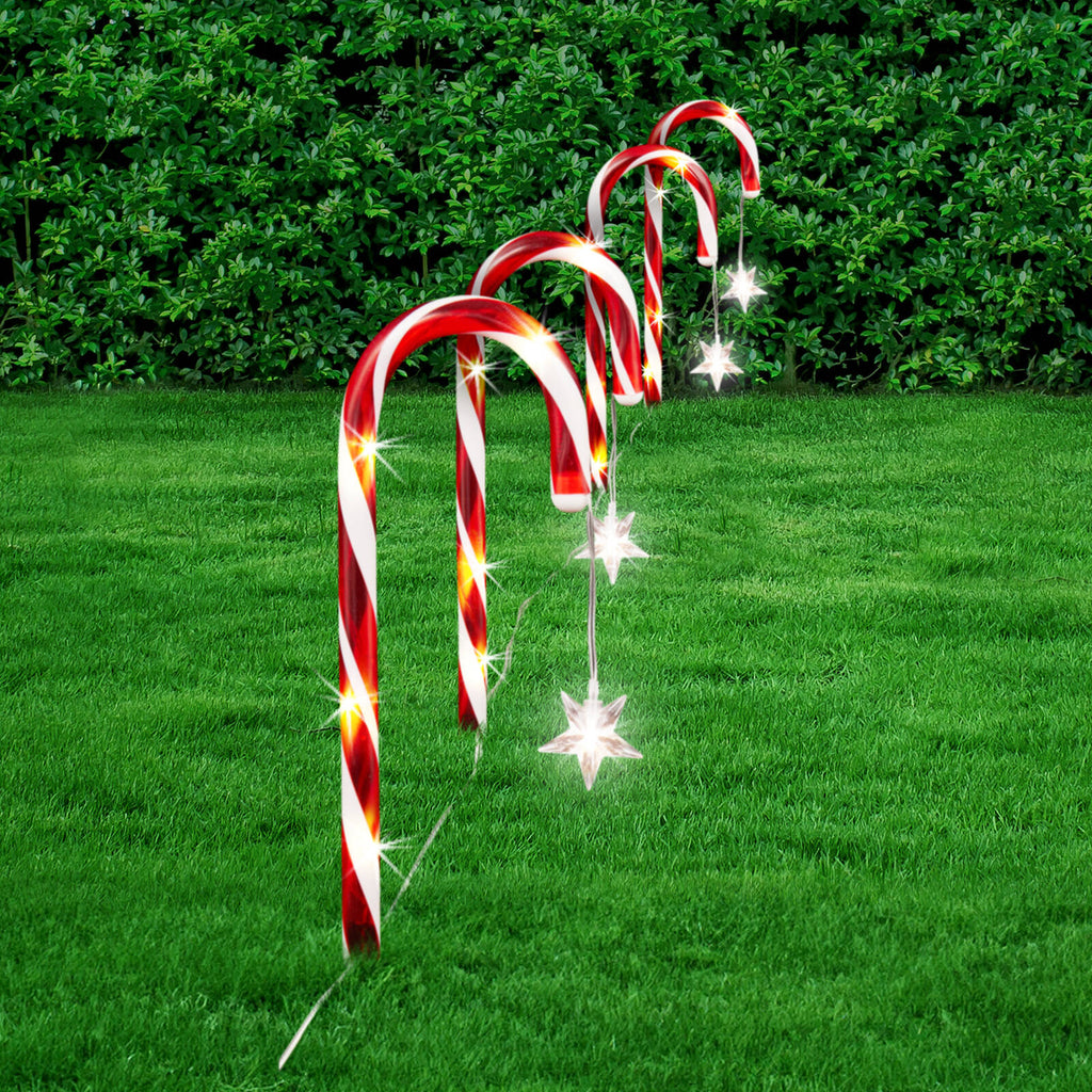Lytworx Solar Candy Canes With Hanging Star - 4 Pack - Image 2 of 2
