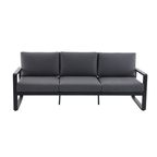 Mimosa Cordoba 3 Seater Aluminium Lounge Charcoal - Image 3 of 5