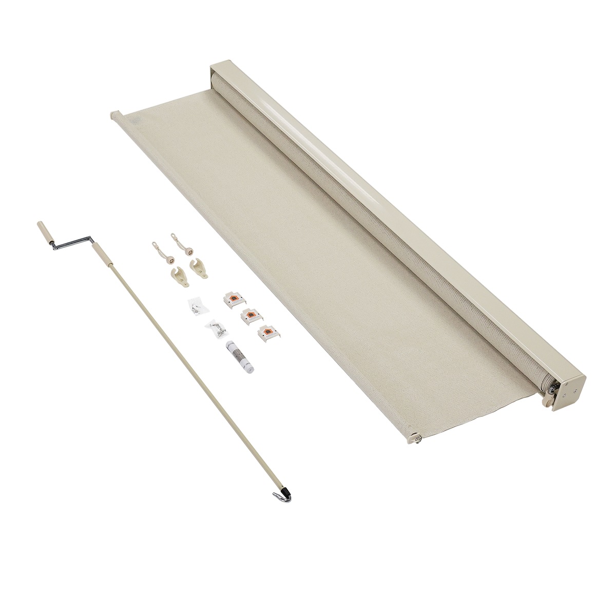 Coolaroo 1.5 x 2.4m Shell Crank Operated Outdoor Blind with Premium Pelmet - Image 9 of 9