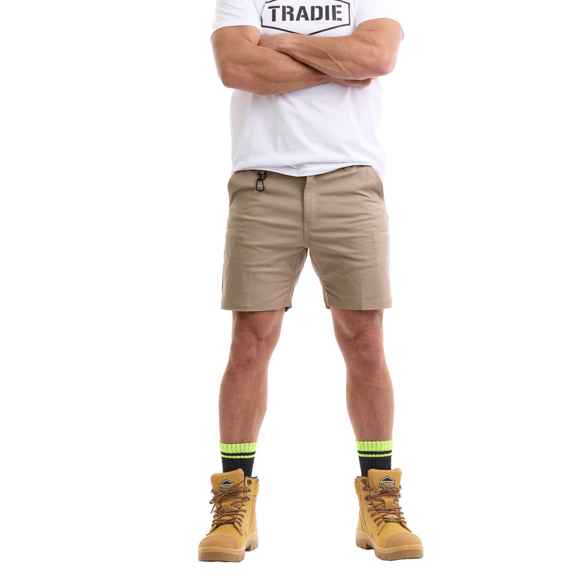 Tradie Pro Khaki Mid Short - 97 - Image 2 of 6