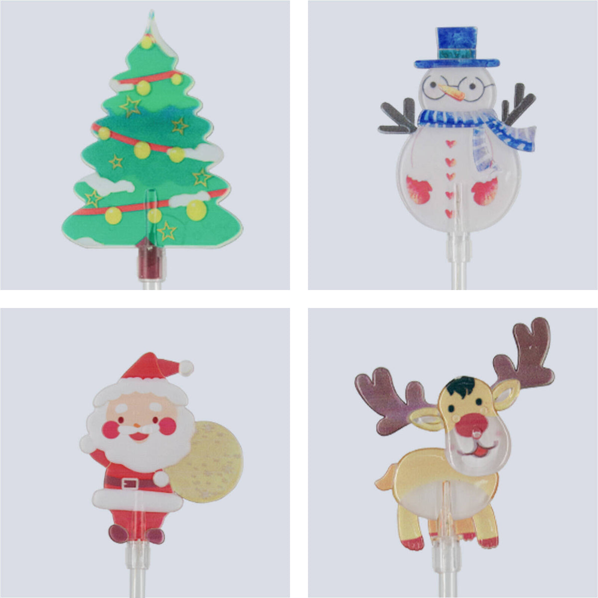 Arlec 5 Solar Powered Santa And Friends Stake Lights - Image 3 of 6