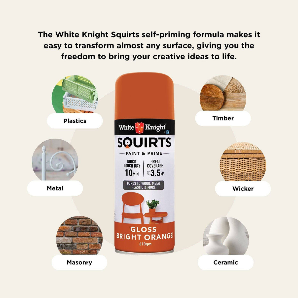 White Knight 310g Squirts Spray Paint - Image 180 of 205
