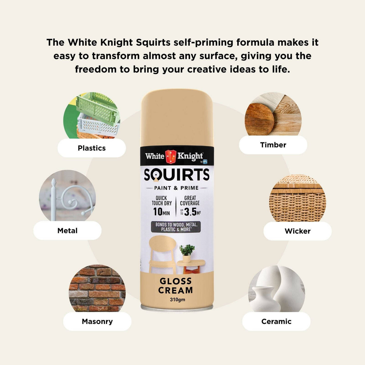 White Knight 310g Squirts Spray Paint - Image 138 of 205