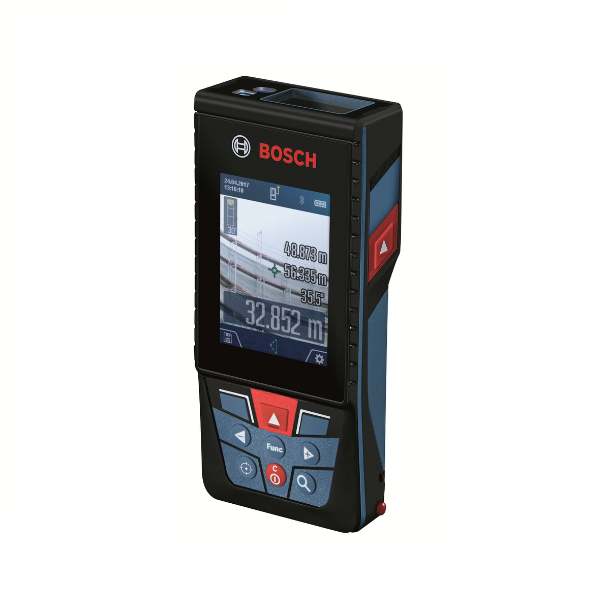 Bosch Professional 150m Red Beam Distance Measure Digital view finder Bluetooth IP54 - Image 1 of 6