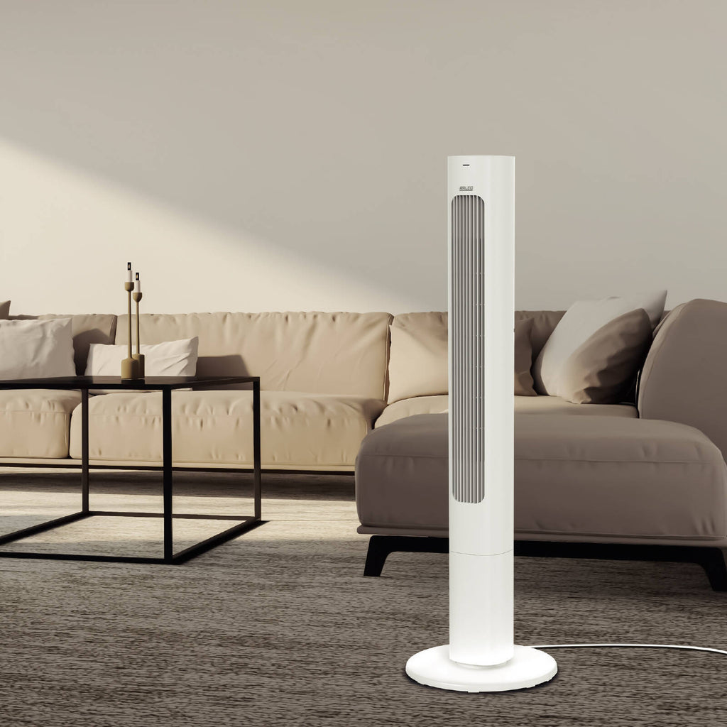 Arlec 110cm White Tower Fan With Remote - Image 6 of 8