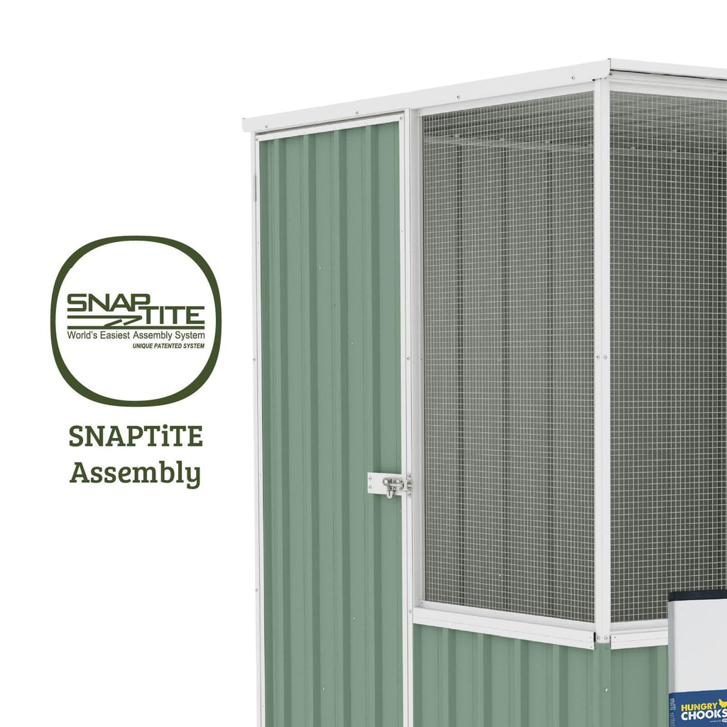 The Organic Garden Co 1.52 x 1.52 x 1.8m Pale Eucalypt Chicken Coop - Image 6 of 10