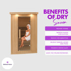 Wellness Haven Deluxe Relax 2 Person Infrared Sauna - Image 4 of 8