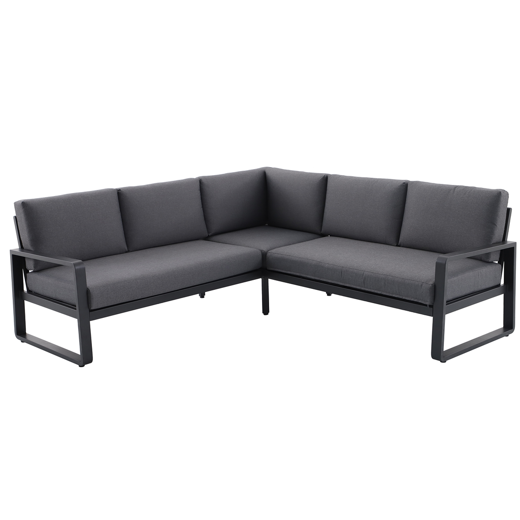 Mimosa Cordoba Aluminium Corner Lounge Charcoal - Image 2 of 4
