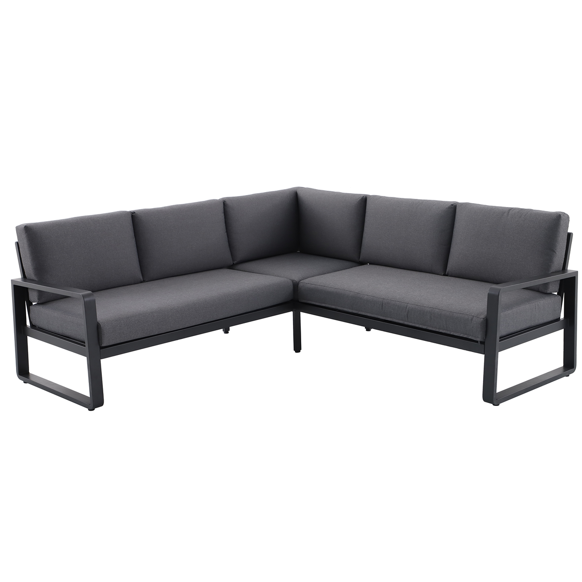 Mimosa Cordoba Aluminium Corner Lounge Charcoal - Image 2 of 4