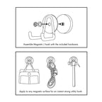 Everhang Magnetic Utility Hook Kit - 4 Pack - Image 5 of 7