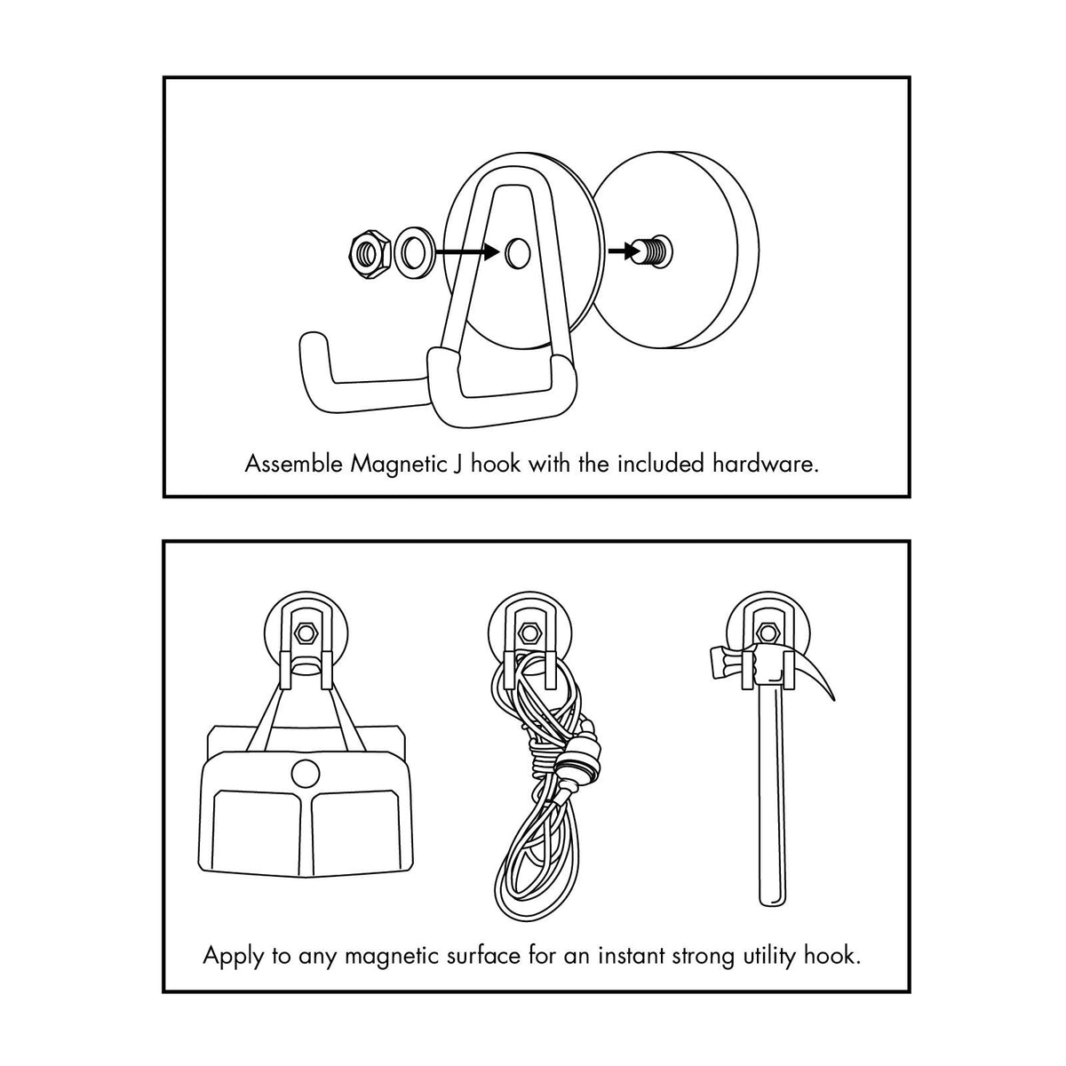 Everhang Magnetic Utility Hook Kit - 4 Pack - Image 5 of 7
