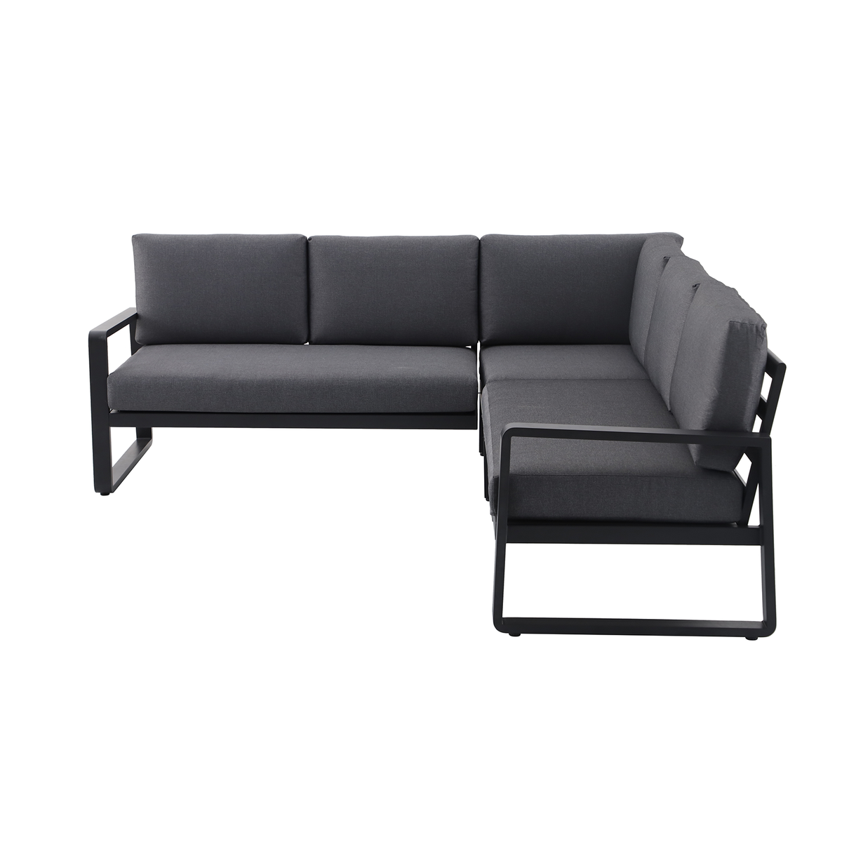Mimosa Cordoba Aluminium Corner Lounge Charcoal - Image 3 of 4