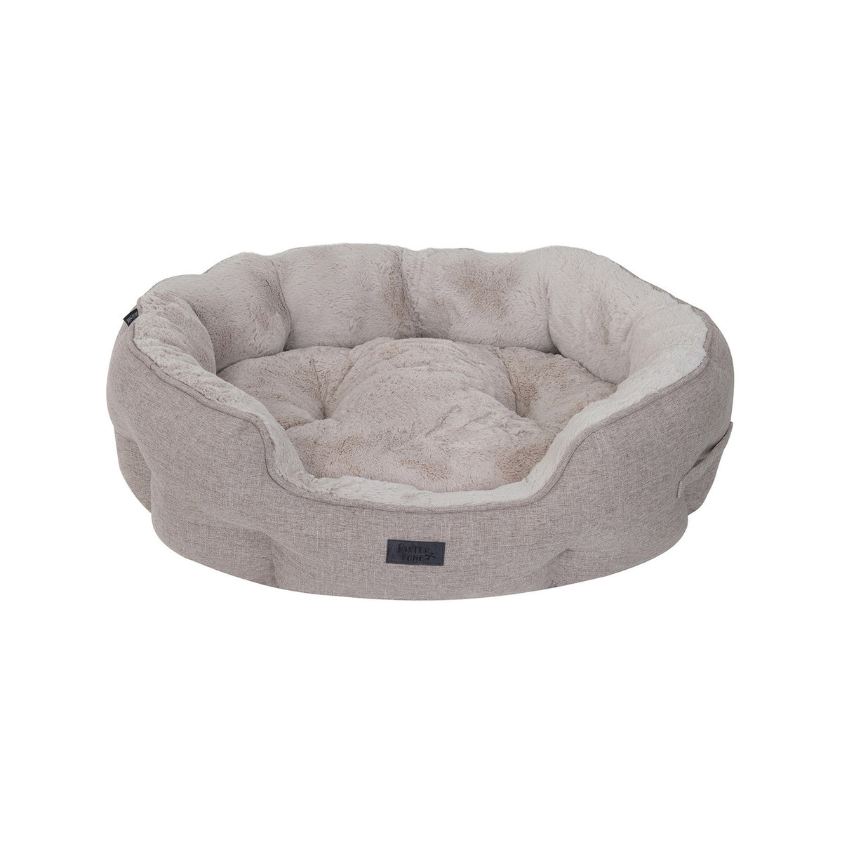 Baxter Bone Taupe Sofa Style Fabric Shell Bed - Image 1 of 9