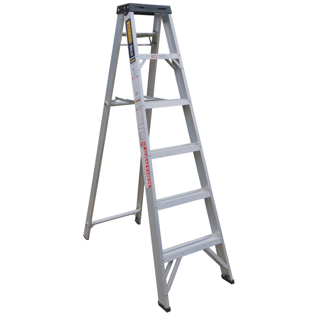 Syneco 1.8m 135kg Industrial Aluminium Single Sided Ladder w Tool Tray - Image 1 of 1