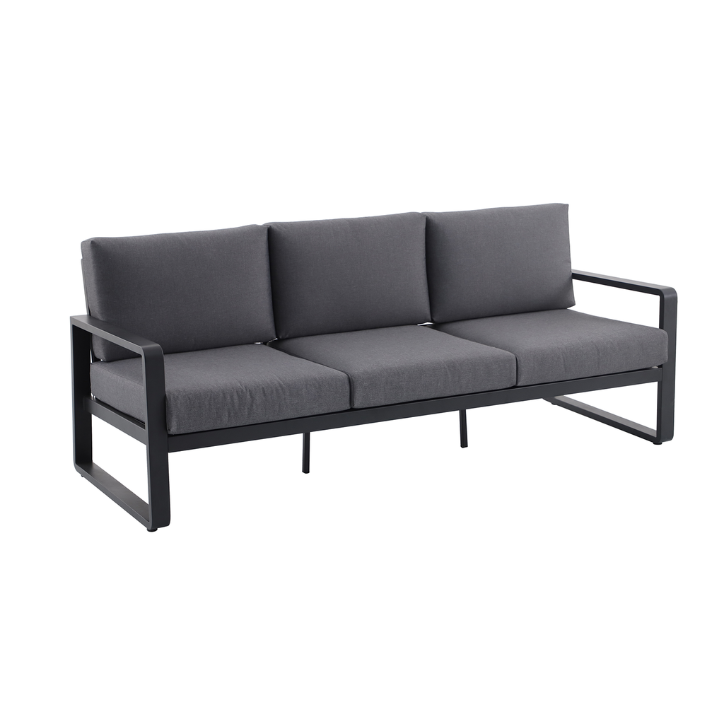 Mimosa Cordoba 3 Seater Aluminium Lounge Charcoal - Image 2 of 5