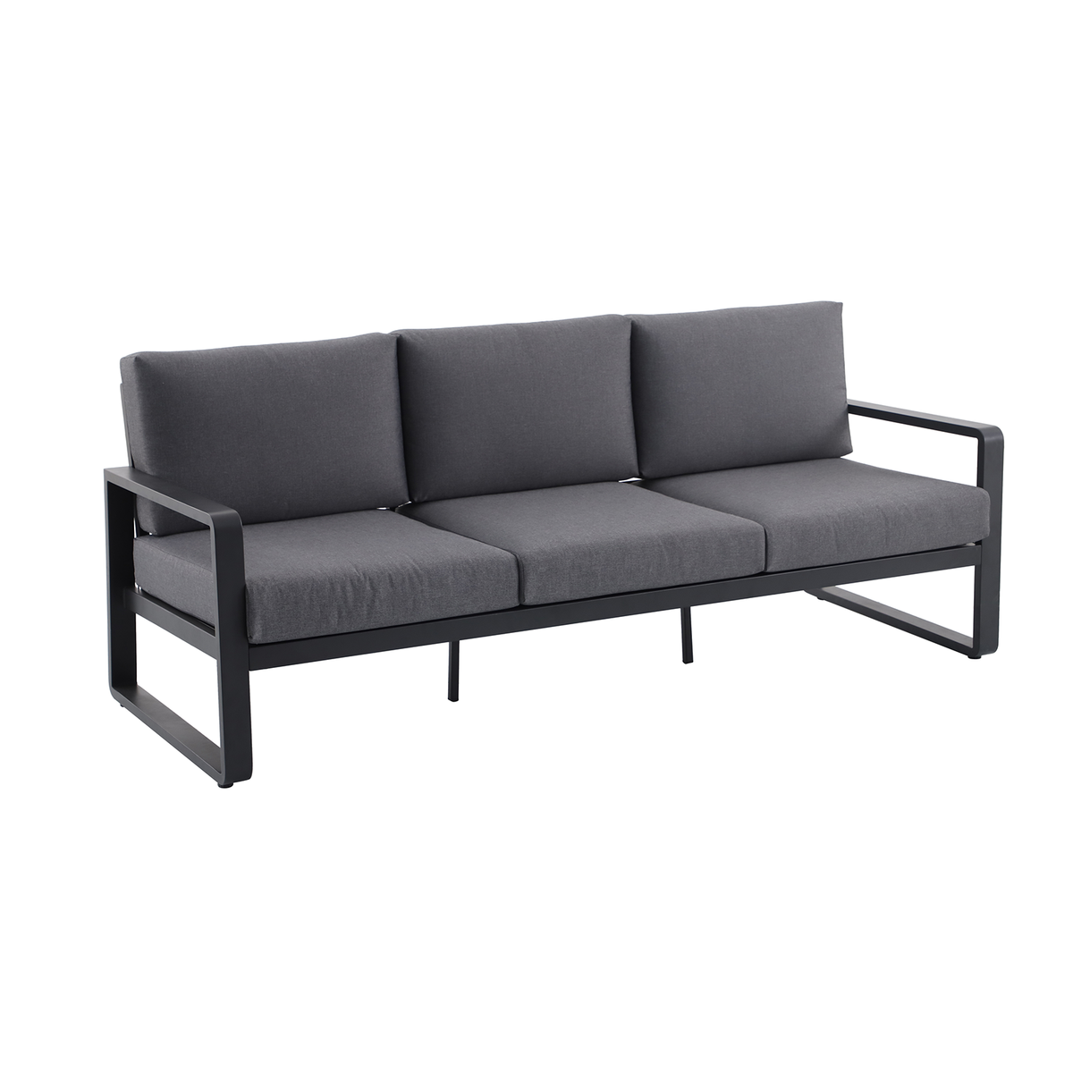 Mimosa Cordoba 3 Seater Aluminium Lounge Charcoal - Image 2 of 5