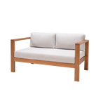 Mimosa Santo 2 Seater Timber Lounge with Cushion - Image 2 of 3