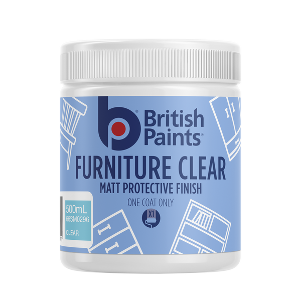 British Paints Clear Protective Furniture Paint