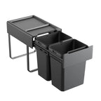 Kaboodle 2 x 20L Base Mount Pullout Bin - to suit minimum 400mm Base Cabinet - Image 1 of 2