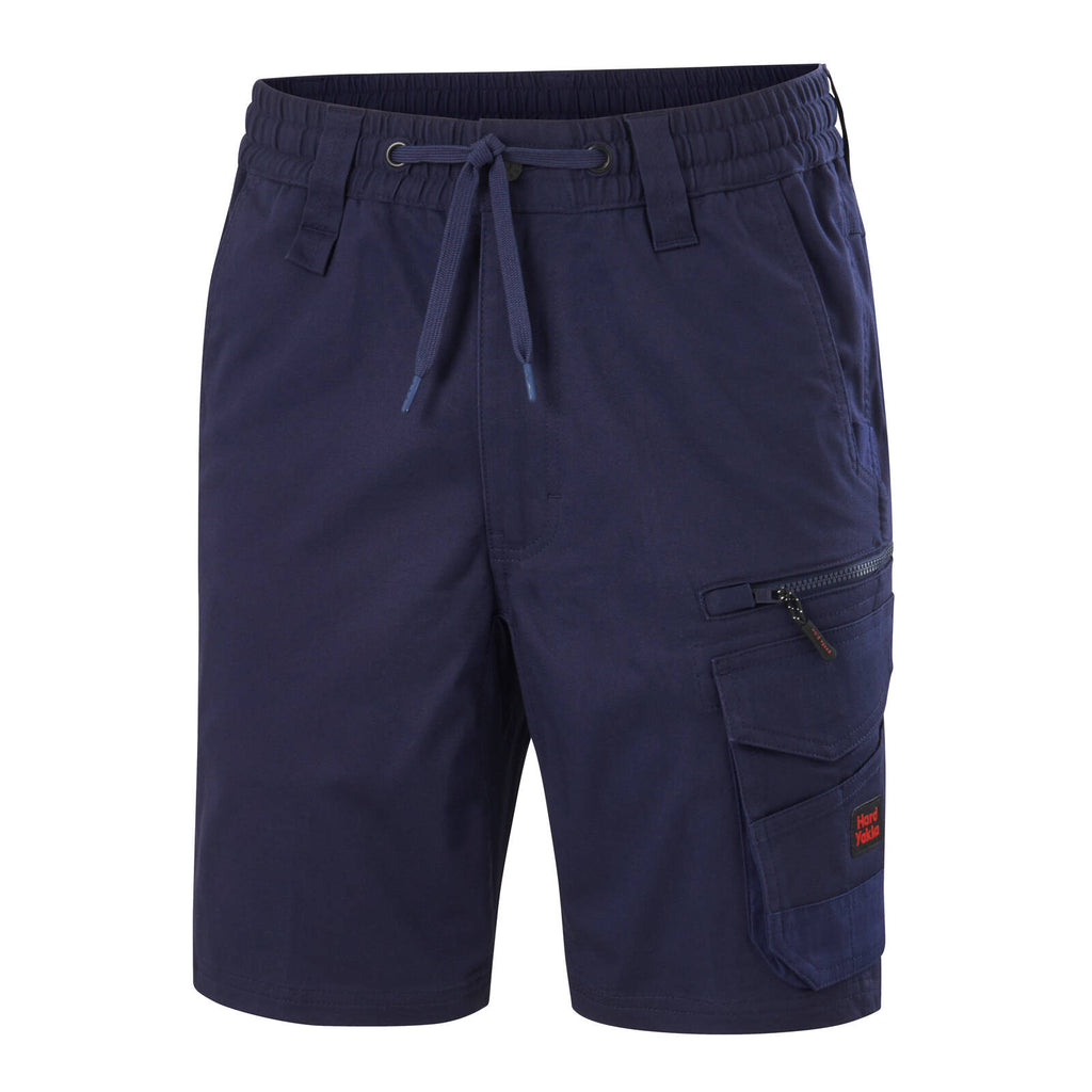 Hard Yakka Men's Navy Tough Utility Mid Length Shorts - Image 6 of 11