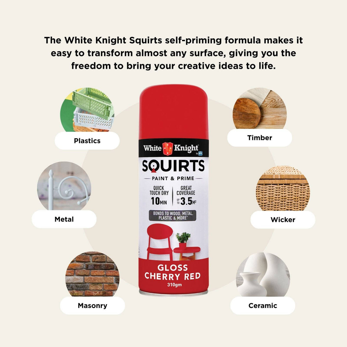 White Knight 310g Squirts Spray Paint - Image 127 of 205