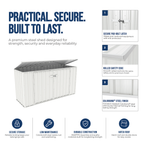 Absco Sheds 2.26 x 0.78 x 1.15m Wheelie Bin Cover - Image 5 of 19