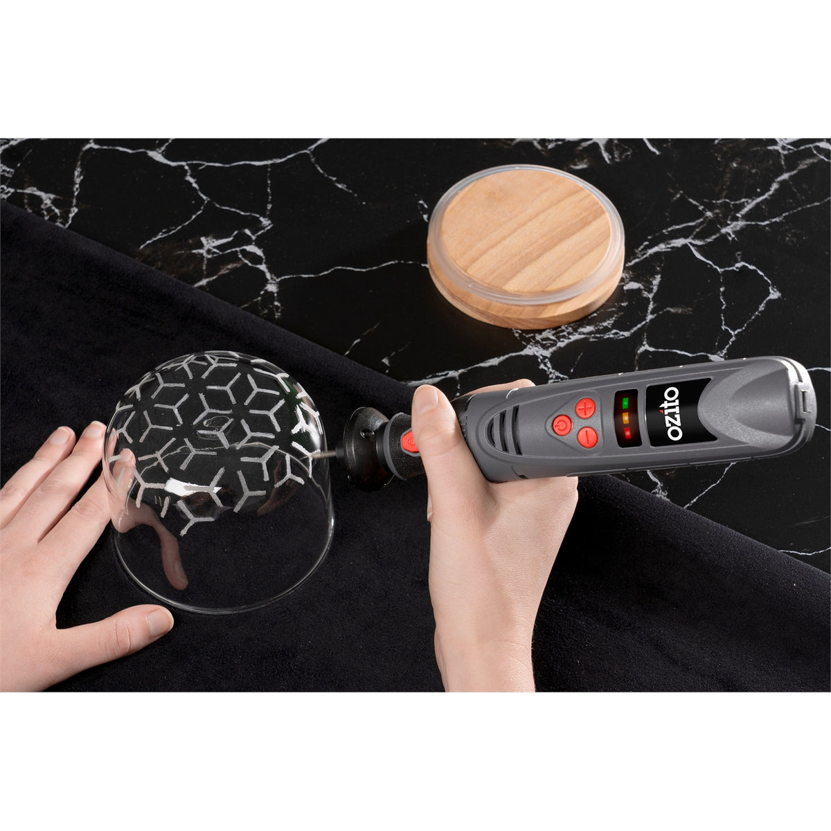 Ozito 3.6V Lithium Ion Cordless Rotary Tool With 118 Piece Accessory Kit - Image 6 of 11
