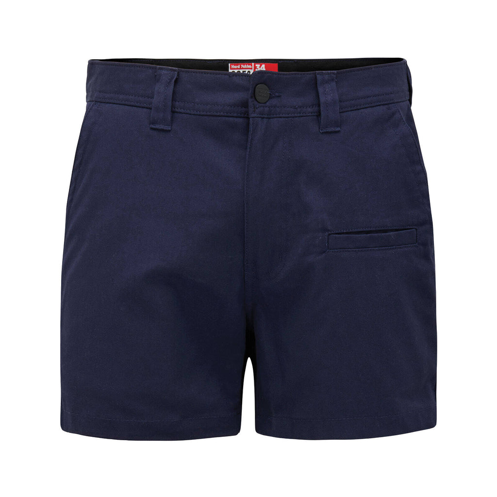 Hard Yakka Navy 3056 Stretch Canvas Slim Fit Shorts - Image 1 of 11