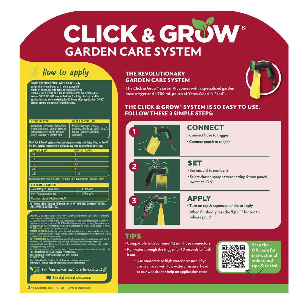 Yates Weed 'N' Feed Click &amp; Grow Starter Kit - Image 2 of 8