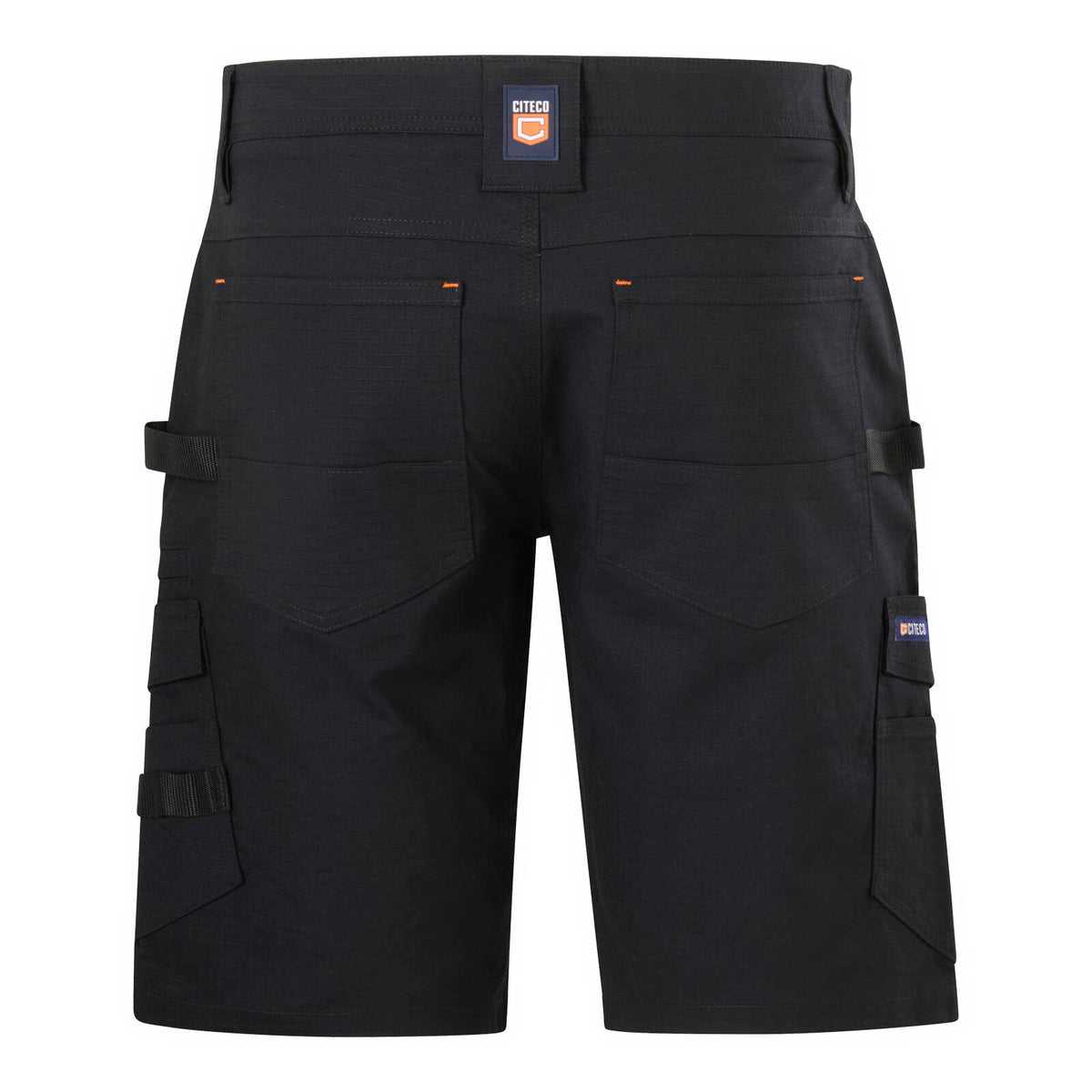 Citeco Black Ripstop Cargo Mid Shorts - Image 9 of 13