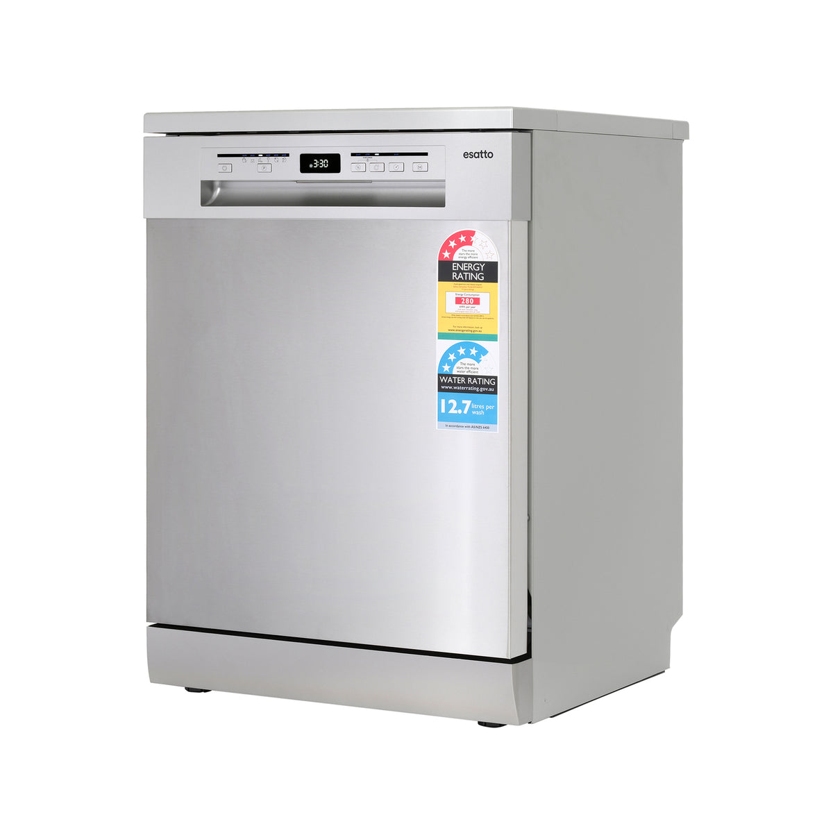 Esatto 60cm Stainless Steel 15 Place Settings Dishwasher - Image 4 of 9