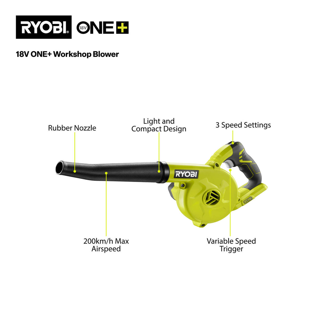 RYOBI 18V ONE+ Workshop Blower - Tool Only - Image 2 of 7