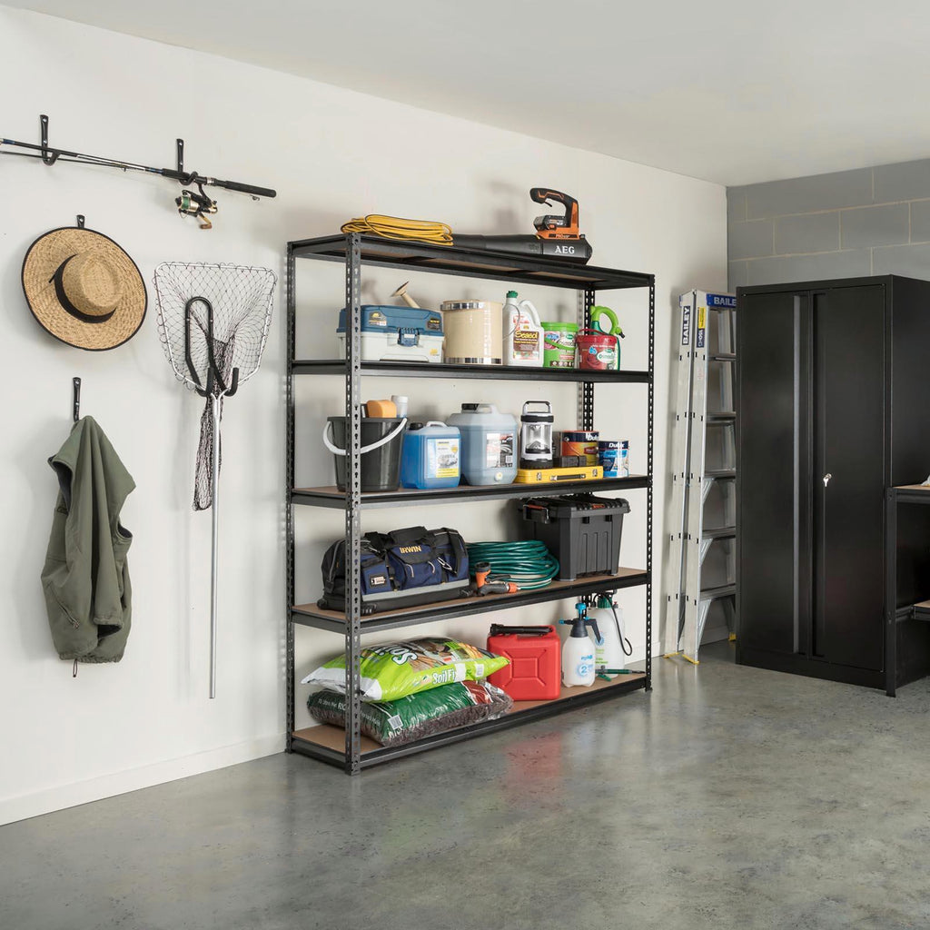 Pinnacle Black Gloss 5 Tier Adjustable Shelving Unit - Image 10 of 11