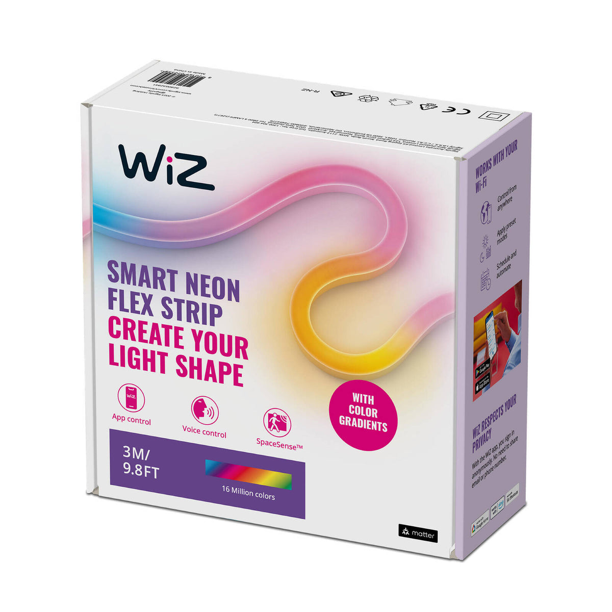 WiZ Gradient Light Strip LED Colour 24W Smart Light - Image 1 of 1
