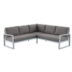 Mimosa Cordoba Aluminium Corner Lounge White - Image 2 of 4