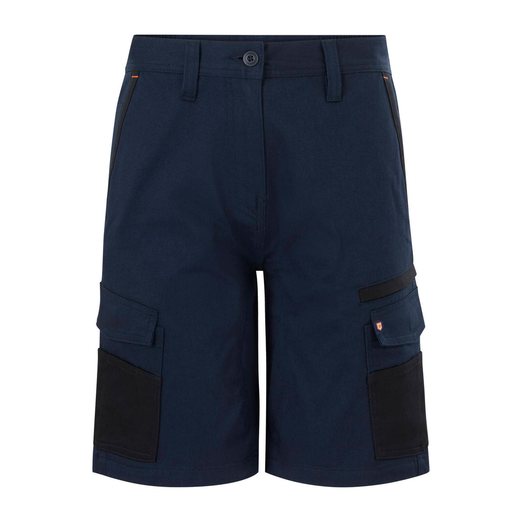 Citeco Women's Navy Cotton Stretch Mid Shorts - Image 1 of 11