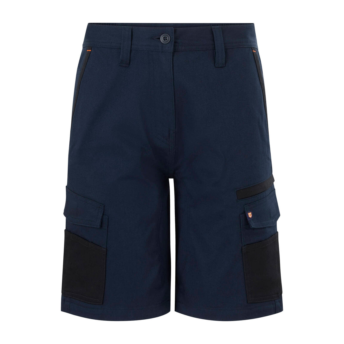 Citeco Women's Navy Cotton Stretch Mid Shorts - Image 1 of 11