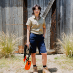Green Hip Give Cargo Shorts Navy Blue - Image 2 of 4