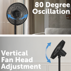Arlec Smart 40cm DC Pedestal Fan With Remote - Image 3 of 7